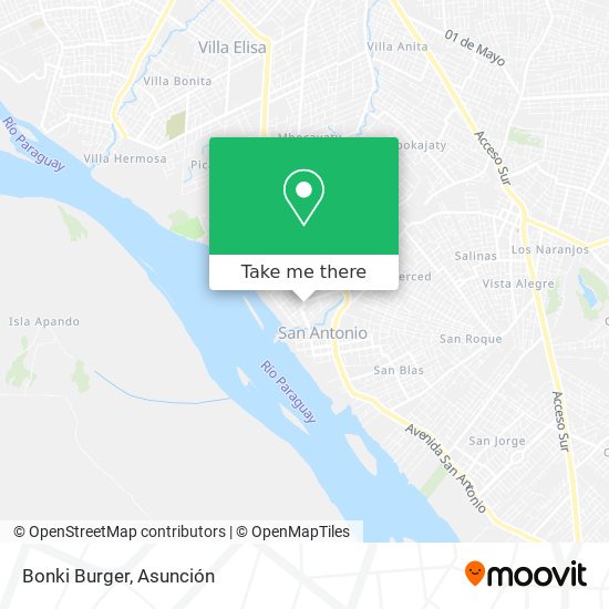 Bonki Burger map