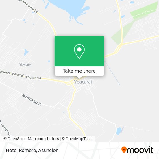 Hotel Romero map