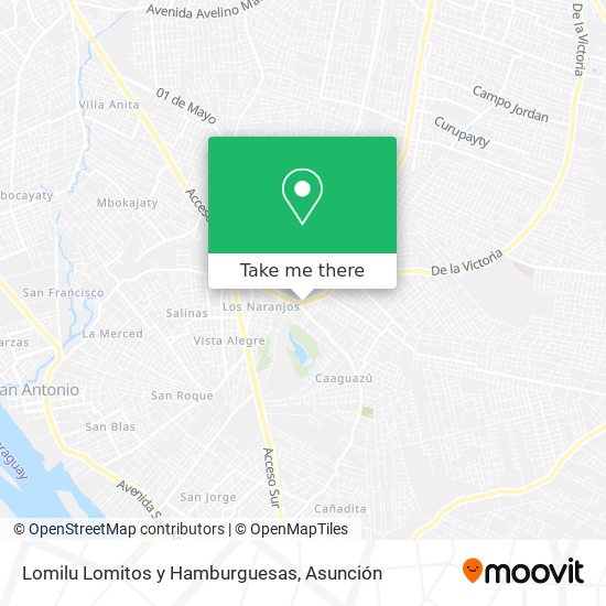 Lomilu Lomitos y Hamburguesas map