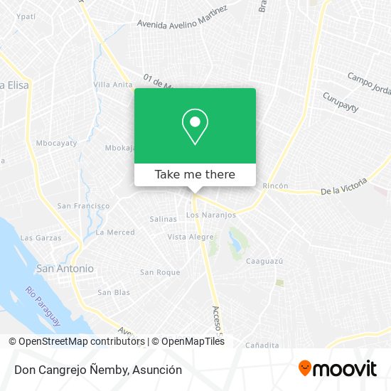 Mapa de Don Cangrejo Ñemby