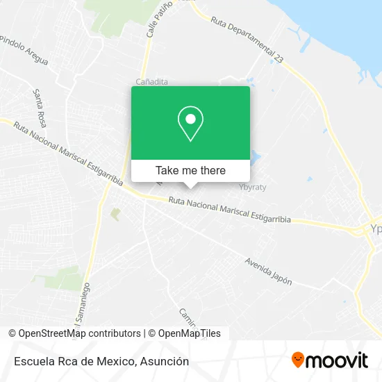 Escuela Rca de Mexico map