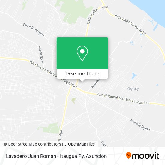 Lavadero Juan Roman - Itauguá Py map