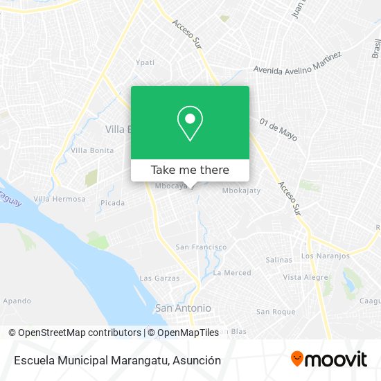 Escuela Municipal Marangatu map