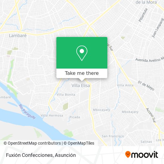 Mapa de Fuxión Confecciones