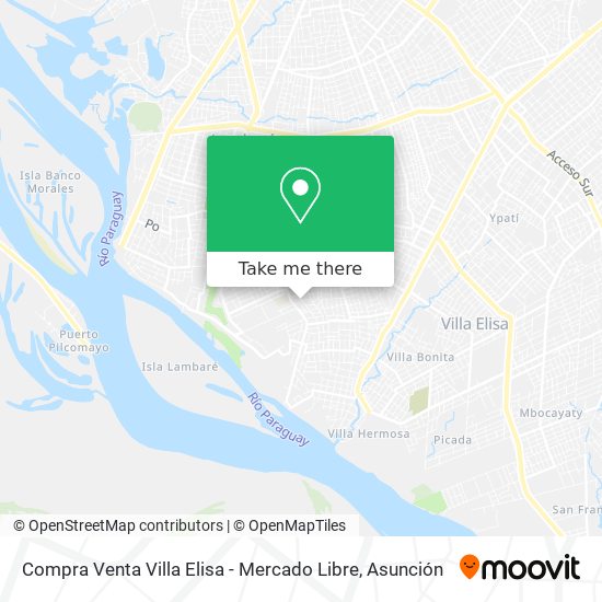 Mapa de Compra Venta Villa Elisa - Mercado Libre