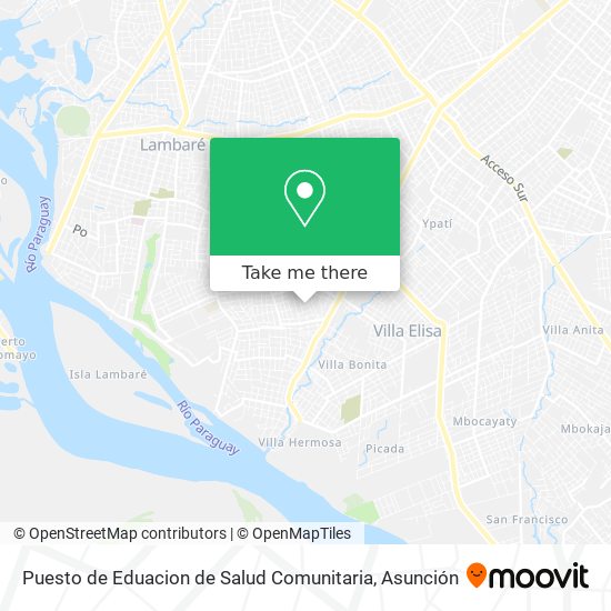 Puesto de Eduacion de Salud Comunitaria map