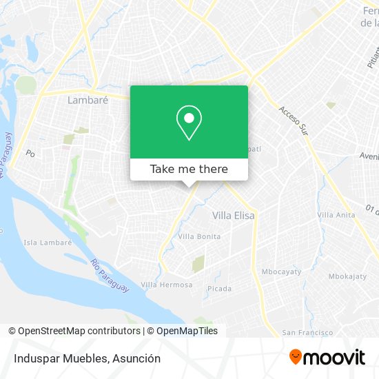 Mapa de Induspar Muebles