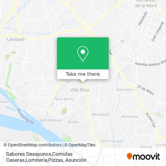 Mapa de Sabores Desayunos,Comidas Caseras,Lomiteria,Pizzas