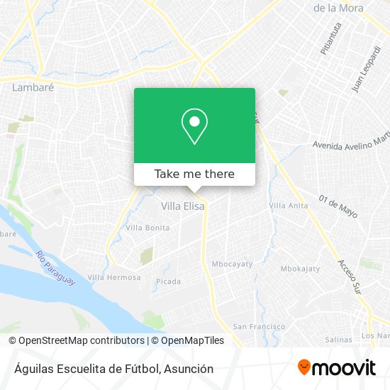 Águilas Escuelita de Fútbol map