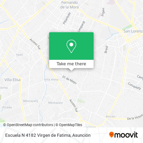 Escuela N 4182 Virgen de Fatima map