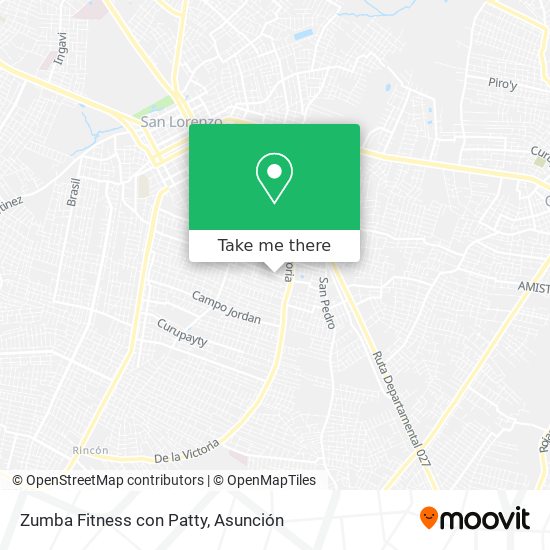 Zumba Fitness con Patty map