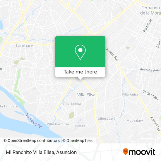 Mi Ranchito Villa Elisa map