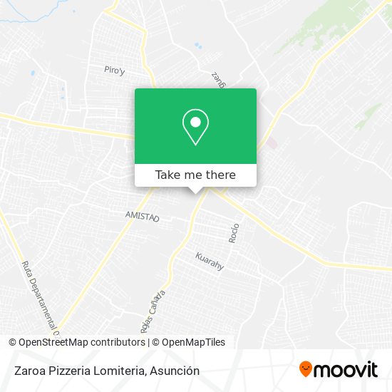 Zaroa Pizzeria Lomiteria map