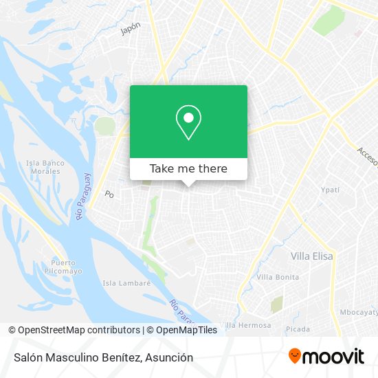 Mapa de Salón Masculino Benítez
