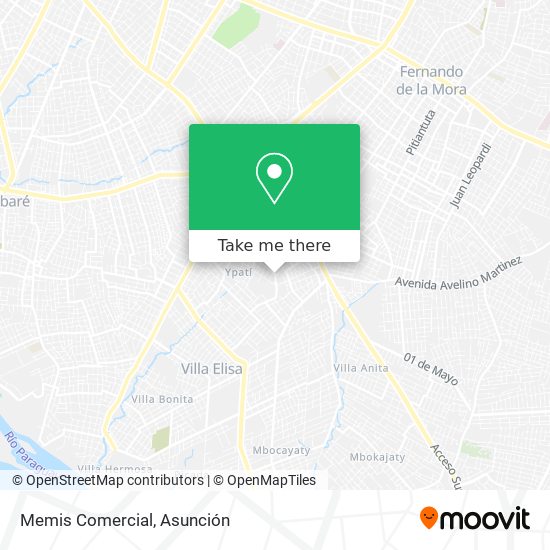 Mapa de Memis Comercial