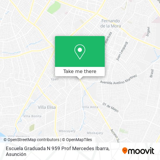 Escuela Graduada N 959 Prof Mercedes Ibarra map