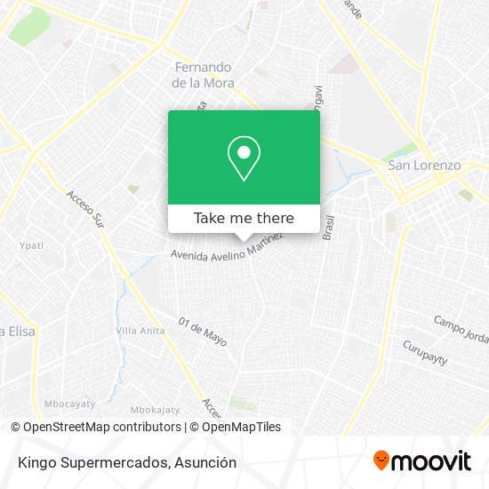 Kingo Supermercados map