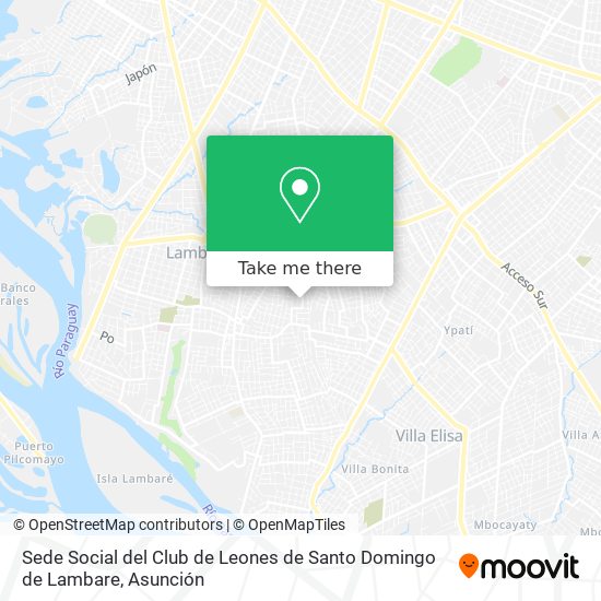 Sede Social del Club de Leones de Santo Domingo de Lambare map