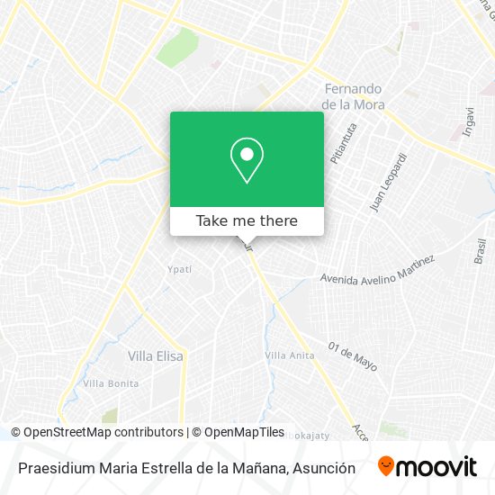Praesidium Maria Estrella de la Mañana map