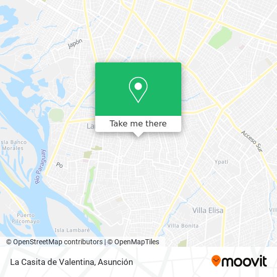 Mapa de La Casita de Valentina