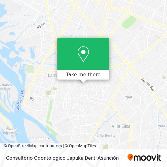 Consultorio Odontologico Japuka Dent map