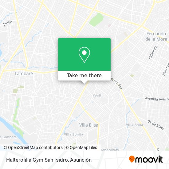 Halterofilia Gym San Isidro map