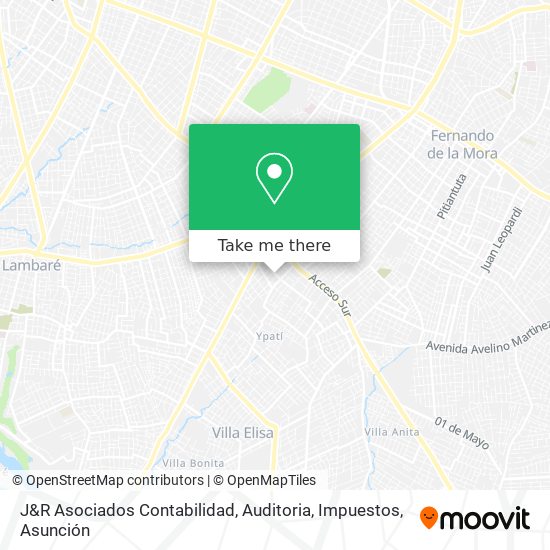 Mapa de J&R Asociados Contabilidad, Auditoria, Impuestos