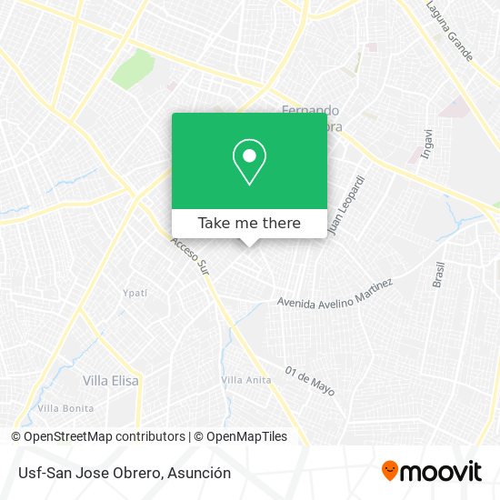 Usf-San Jose Obrero map