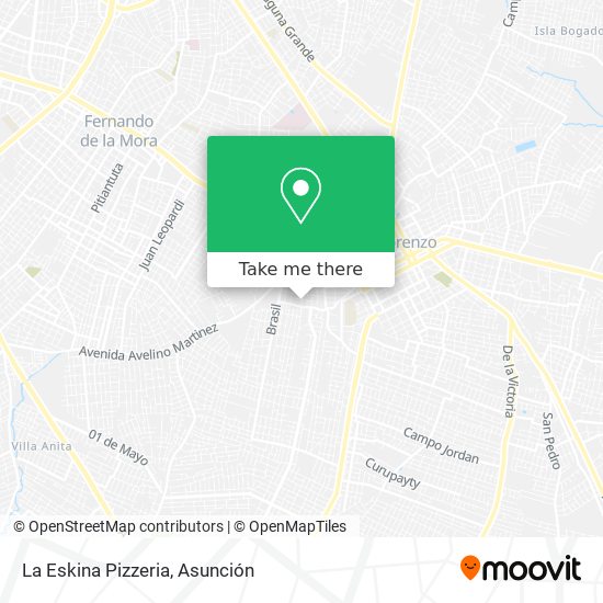 Mapa de La Eskina Pizzeria