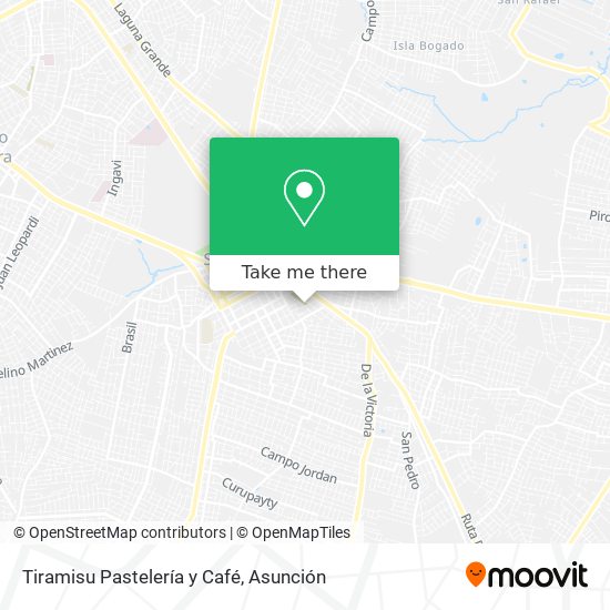 Tiramisu Pastelería y Café map