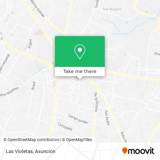 Las Violetas map