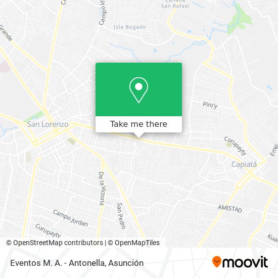 Eventos M. A. - Antonella map