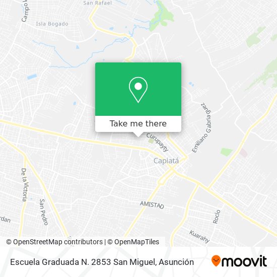 Mapa de Escuela Graduada N. 2853 San Miguel