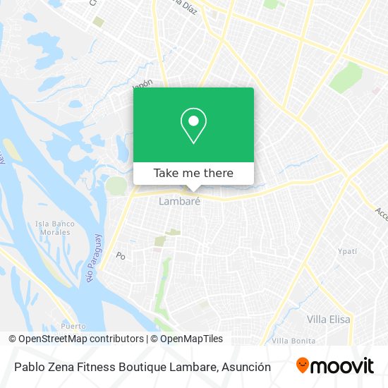 Pablo Zena Fitness Boutique Lambare map