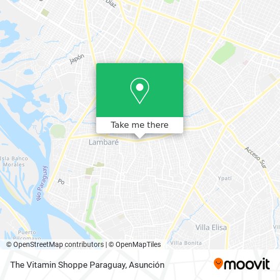 Mapa de The Vitamin Shoppe Paraguay