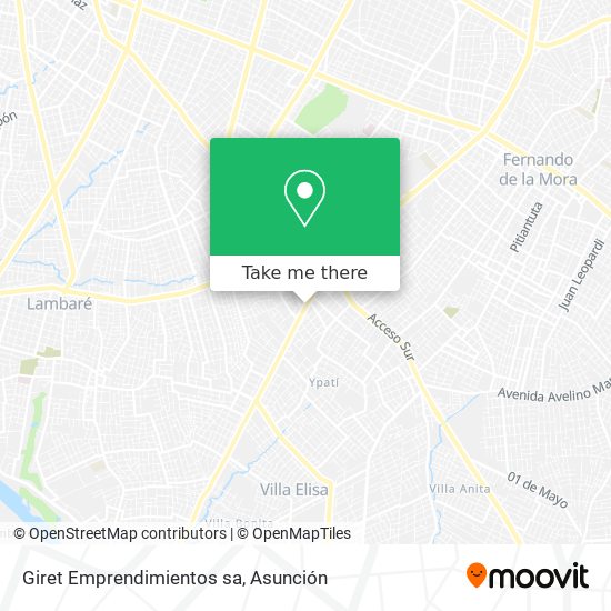 Mapa de Giret Emprendimientos sa