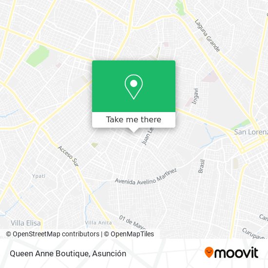 Mapa de Queen Anne Boutique