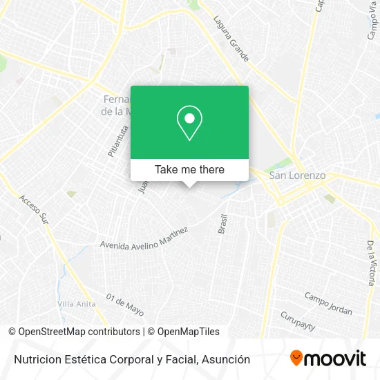 Nutricion Estética Corporal y Facial map