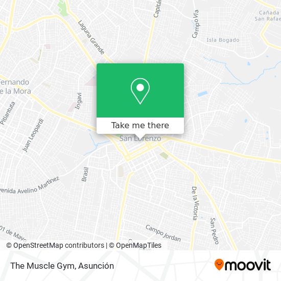The Muscle Gym map