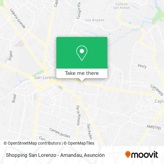 Shopping San Lorenzo - Amandau map