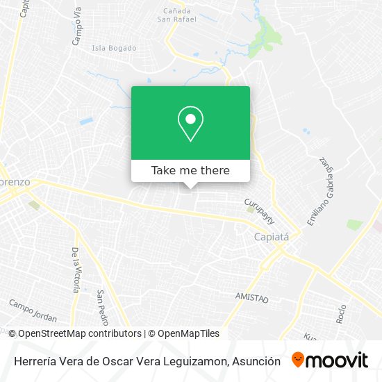 Herrería Vera de Oscar Vera Leguizamon map