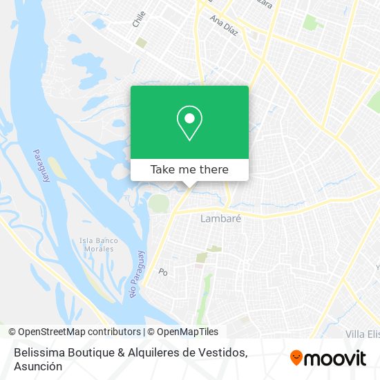 Mapa de Belissima Boutique & Alquileres de Vestidos