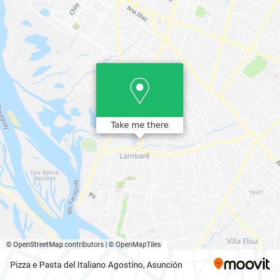 Mapa de Pizza e Pasta del Italiano Agostino