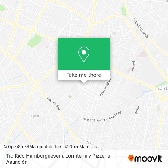 Tio Rico Hamburgueseria,Lomiteria y Pizzeria map