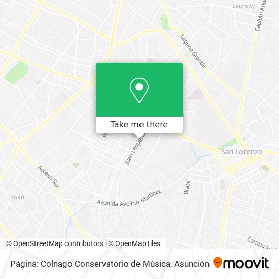 Página: Colnago Conservatorio de Música map