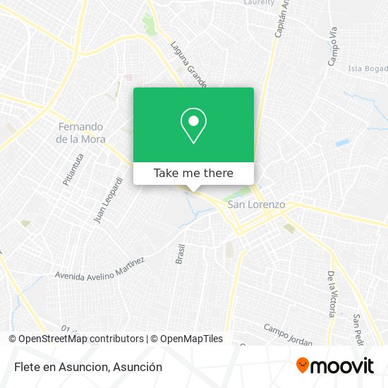 Mapa de Flete en Asuncion