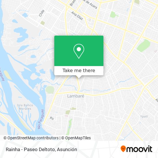 Mapa de Rainha - Paseo Deltoto