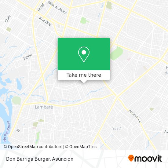 Don Barriga Burger map