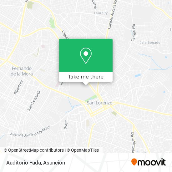 Auditorio Fada map