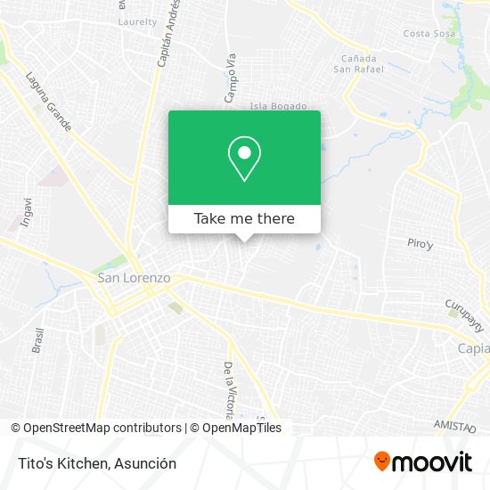 Mapa de Tito's Kitchen